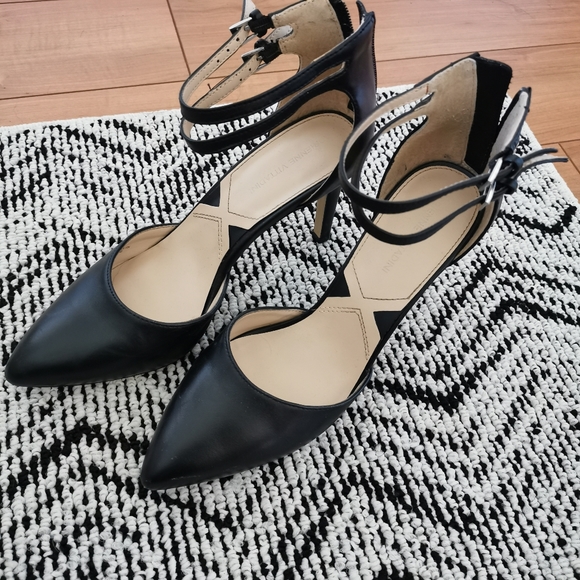 Adrienne vittadini black synthetic leather heels - Picture 2 of 4